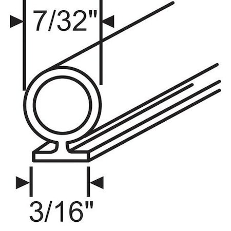 Strybuc Black Vinyl for Header Sill 63-429B
